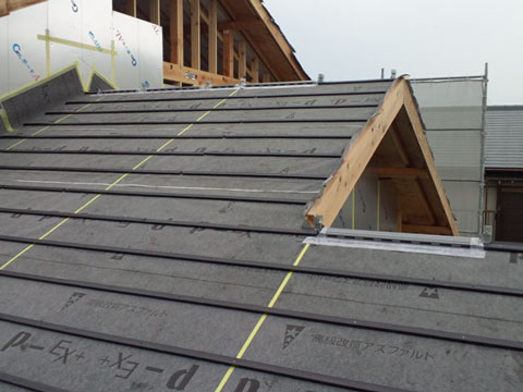南知多町の新築屋根工事