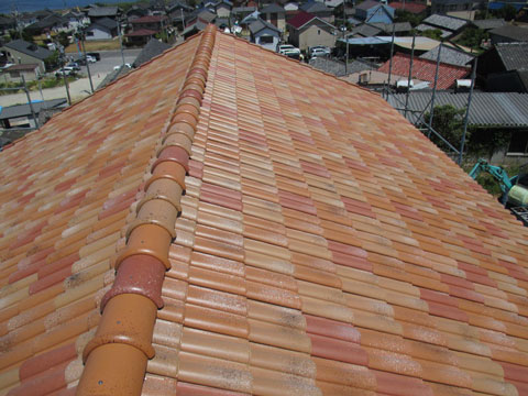 山県市の屋根新築工事