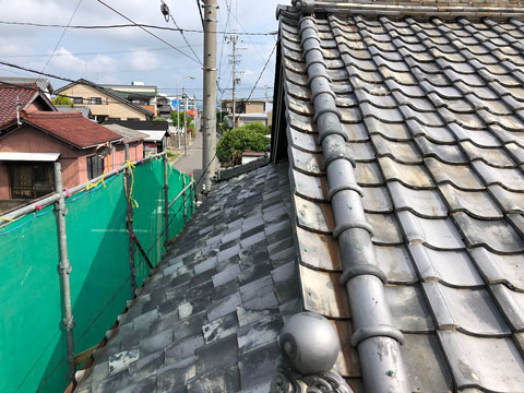 愛知県丹羽郡扶桑町での屋根葺き替え工事