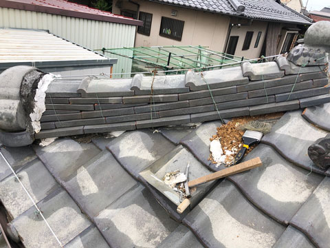 扶桑町での屋根リフォーム工事