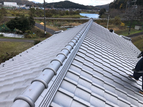 岐阜県関市での屋根葺き替え工事