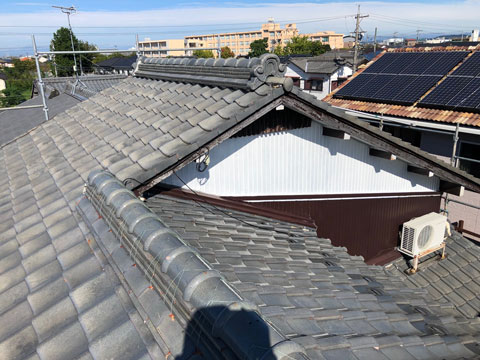 犬山市での屋根葺き替え工事
